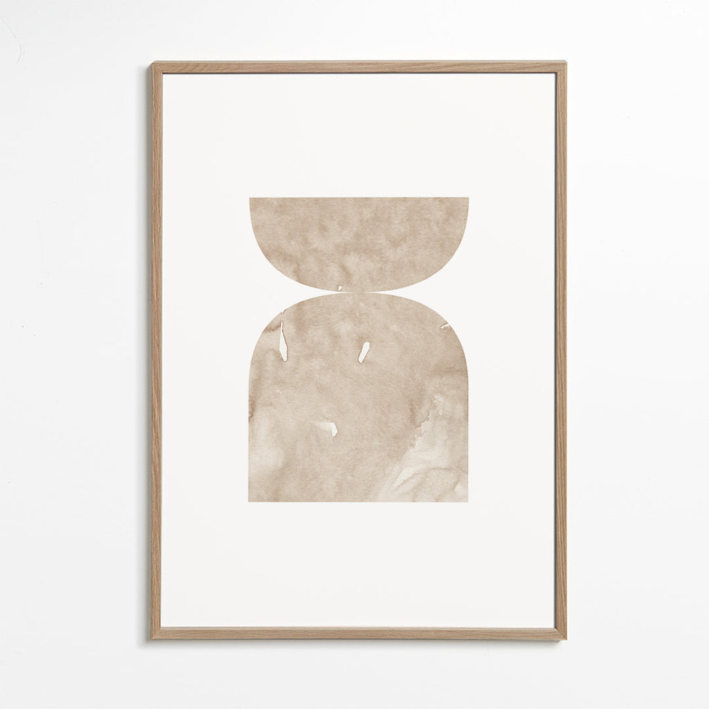 Watercolor shapes Nº1 - beige tones