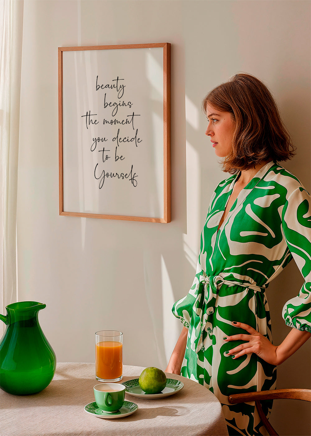 Beauty begins the moment you decide to be yourself