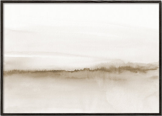 Watercolor landscape N 47 Beige tones