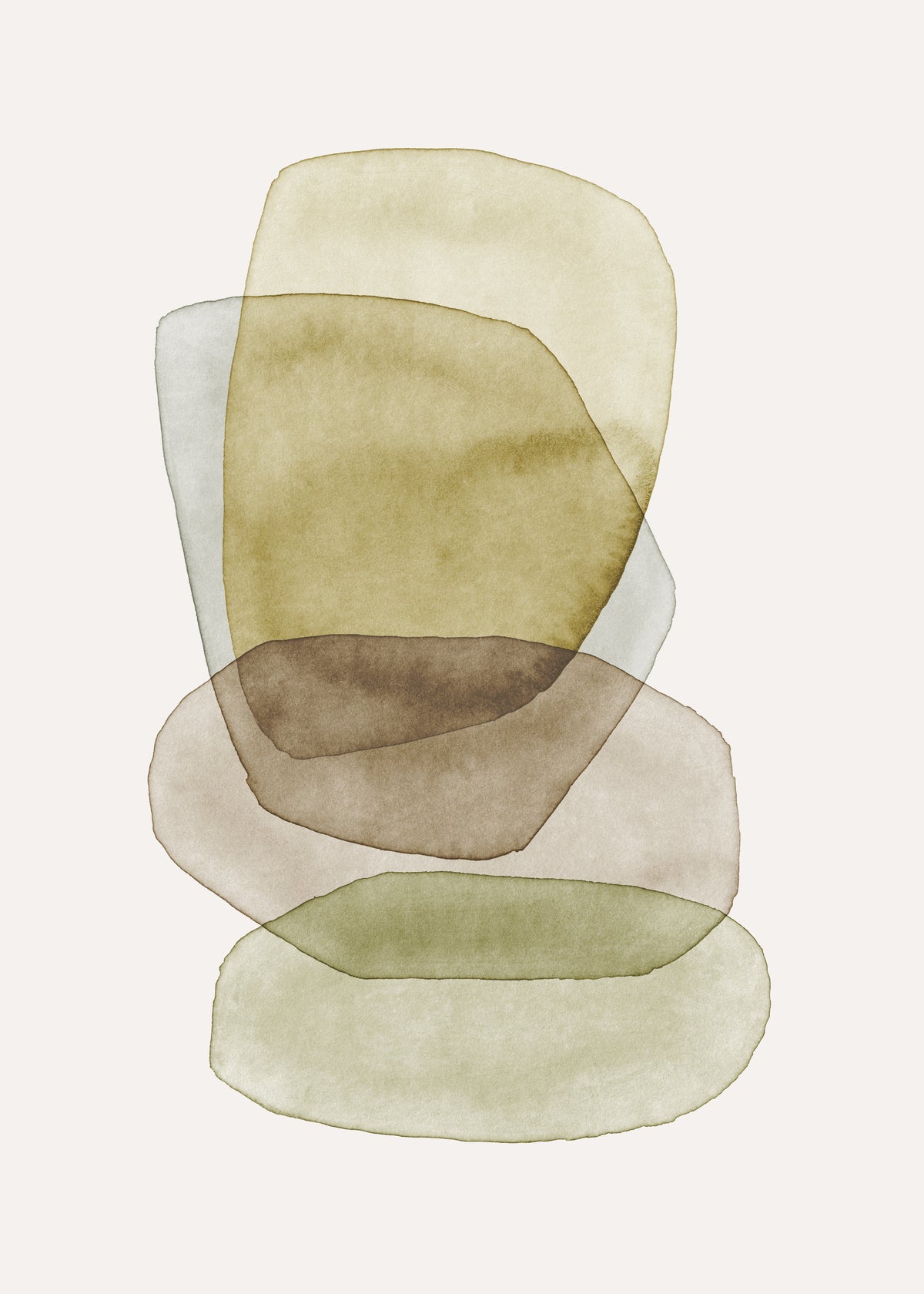 Watercolor abstraction 1 - Unframed art print