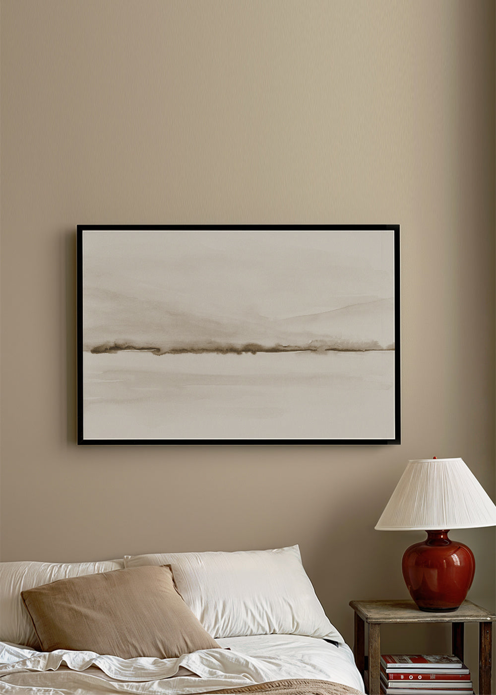 Watercolor landscape N 48 Sepia