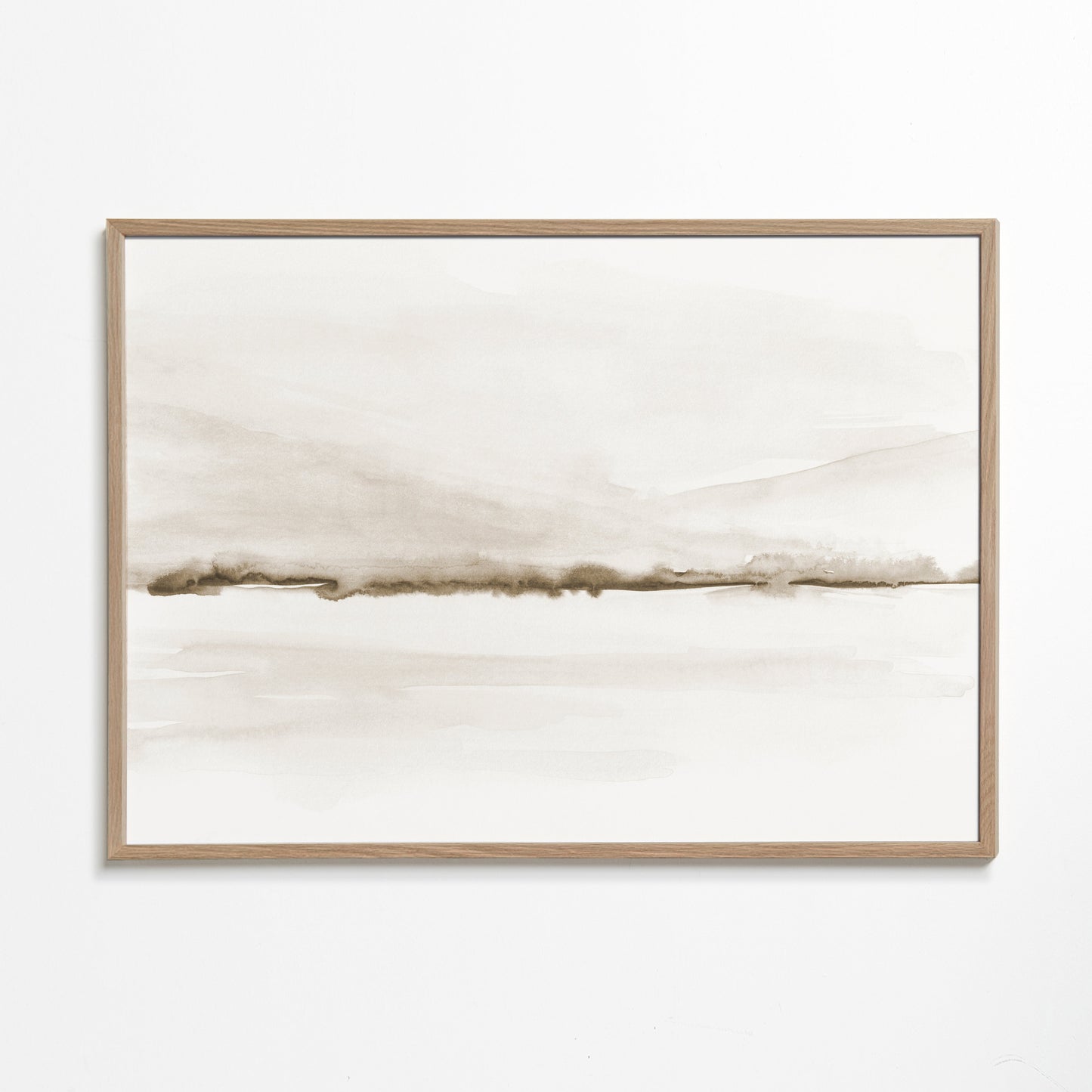 Watercolor landscape N 48 Sepia