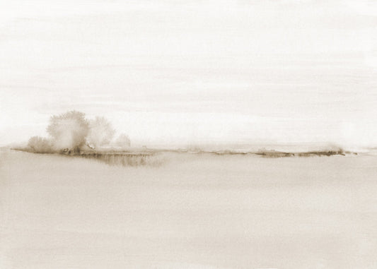 Watercolor landscape N 50 Sepia