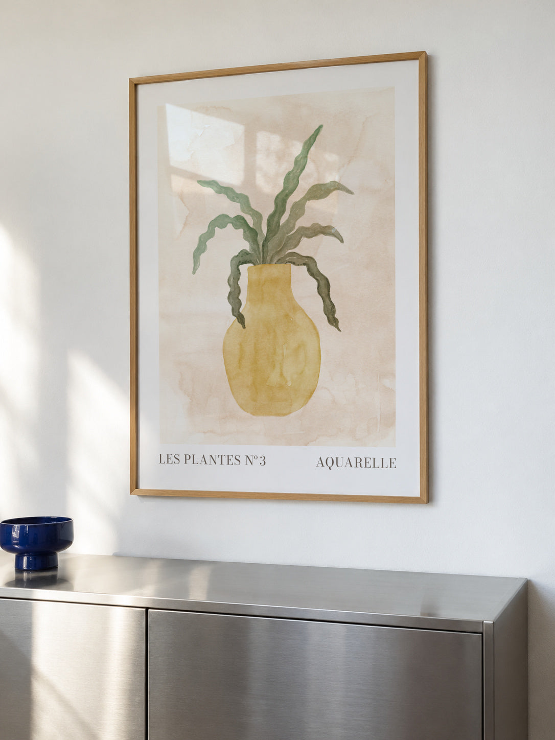 Les plantes Nº3 - Framed poster in an interior