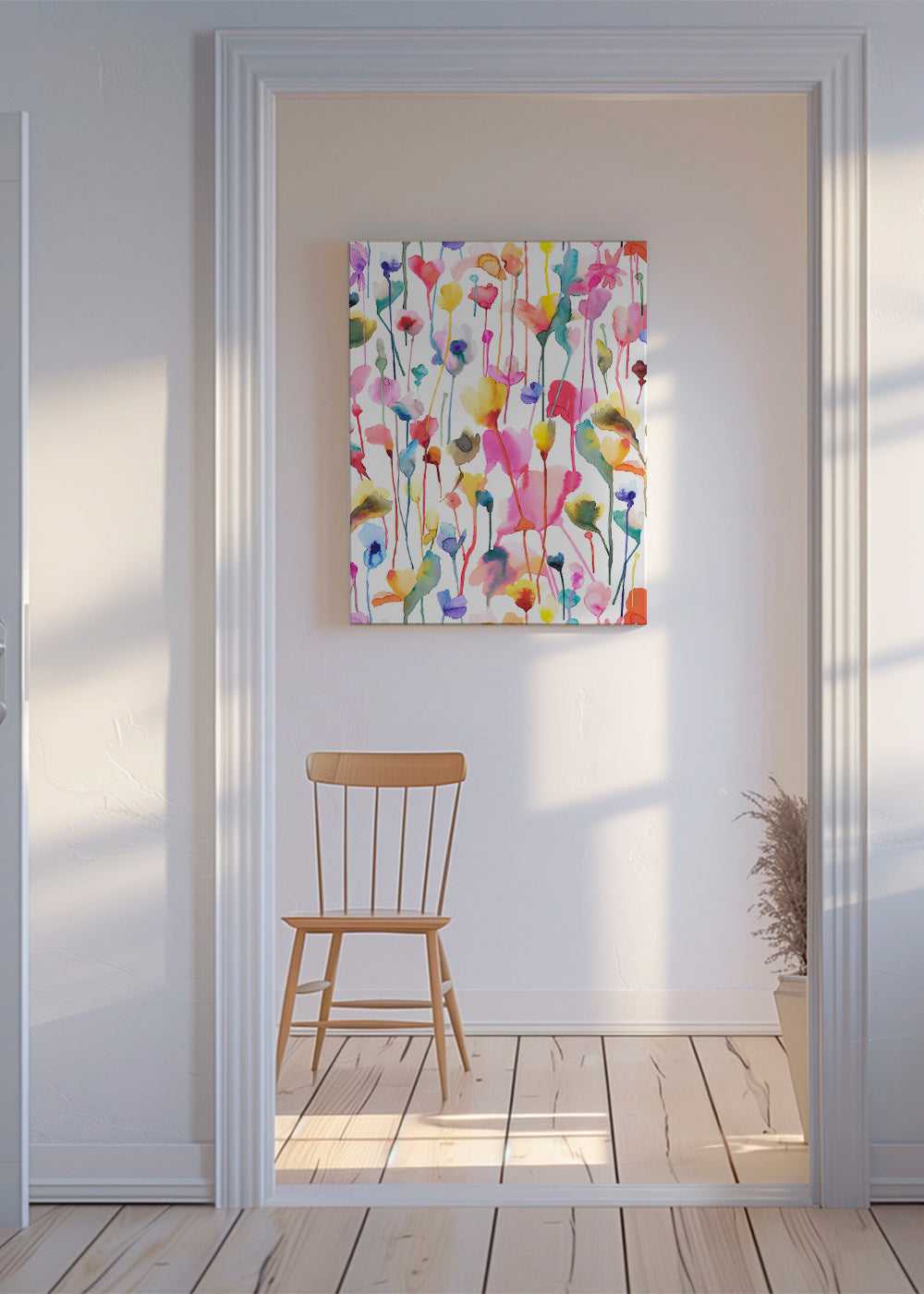 Wild Rustic Flowers Colorful