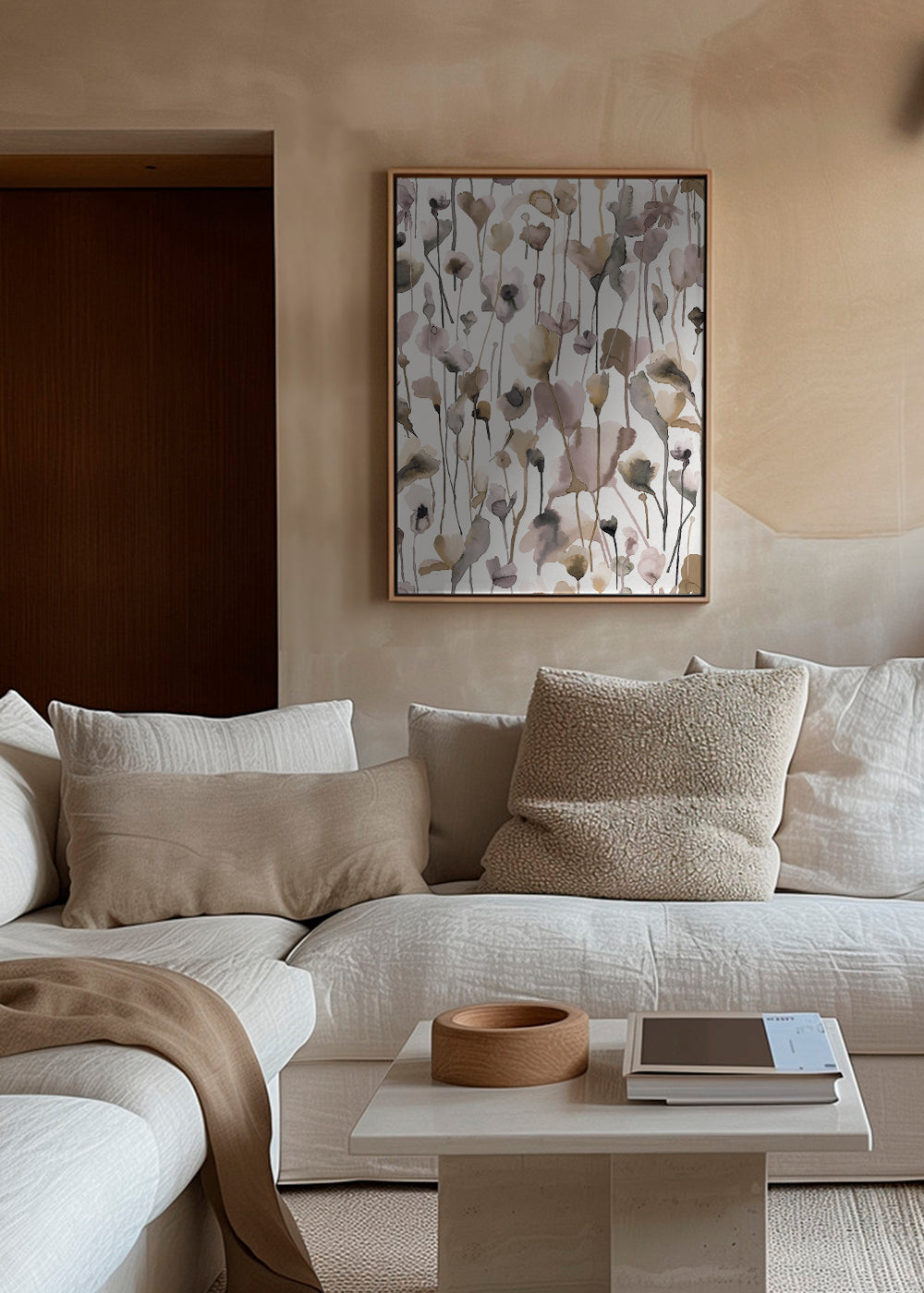 Wild Rustic Flowers Neutral