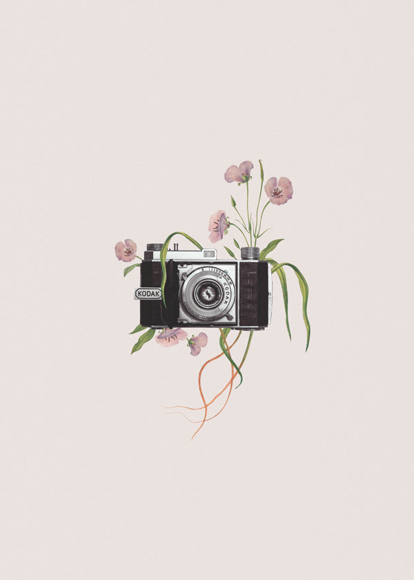 Floral kodak camera