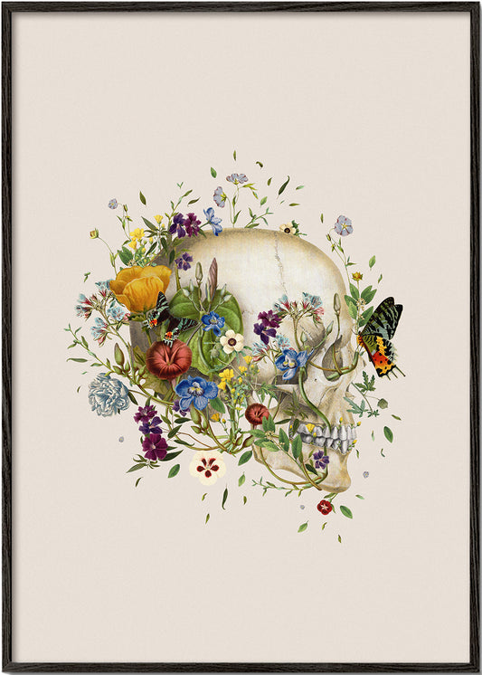 Floral skull