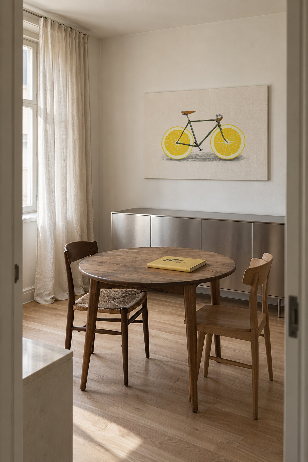Zest - Unframed canvas in an interior