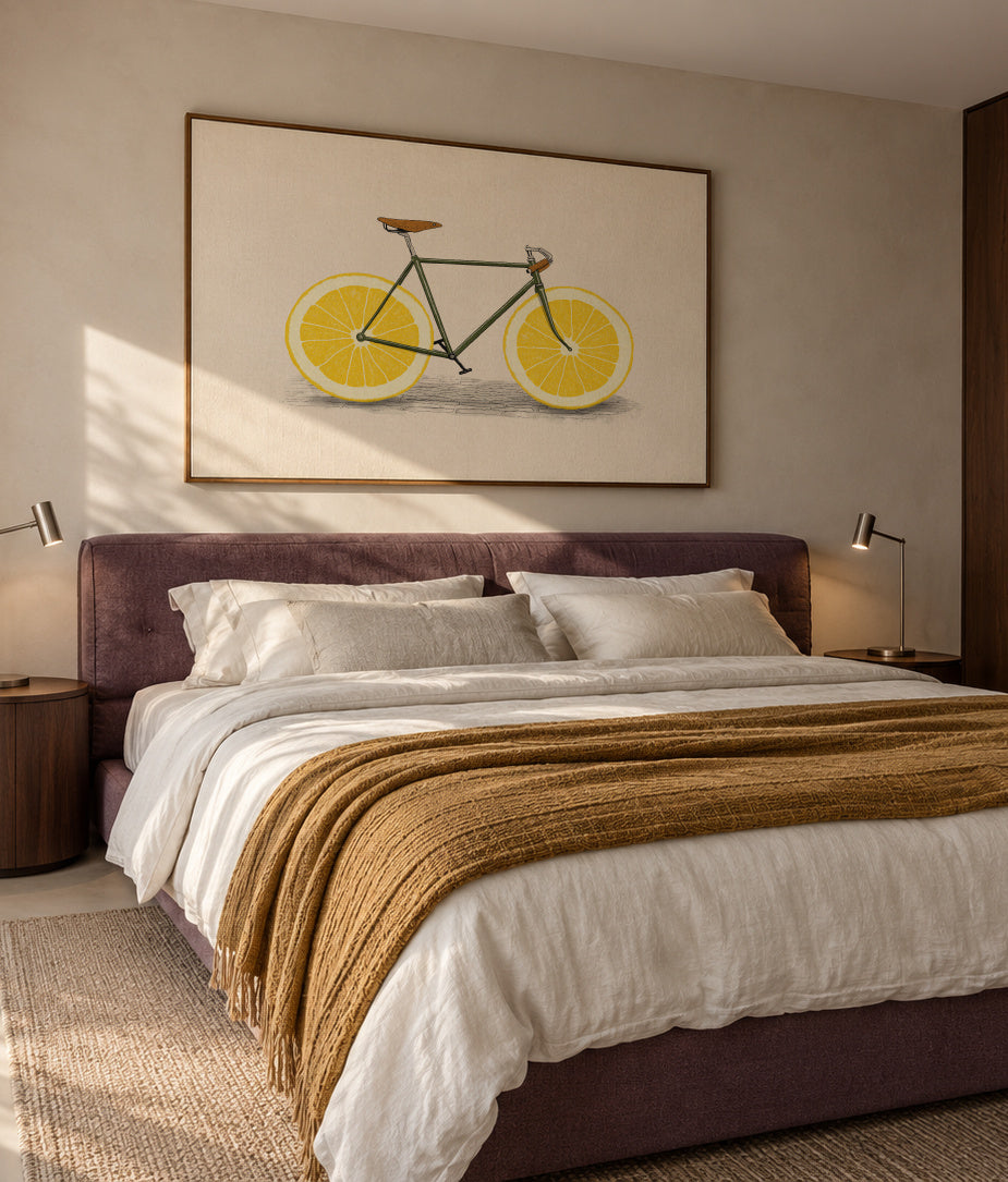 Zest - Framed canvas in an interior
