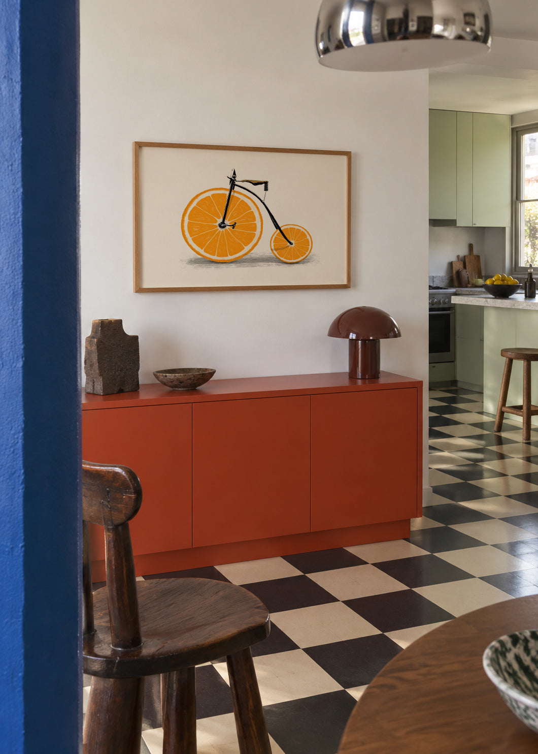 Vitamin - Framed poster in an interior