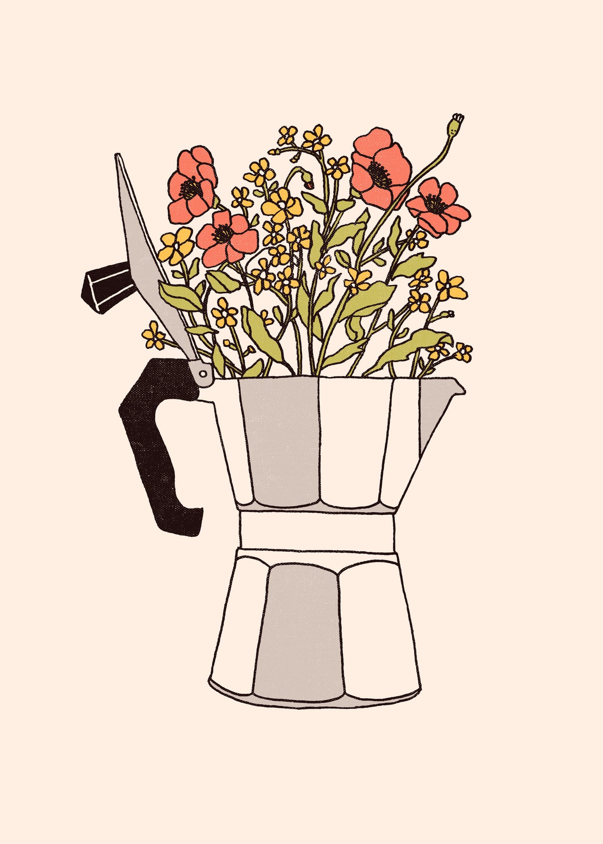 Moka Flowers - Unframed art print