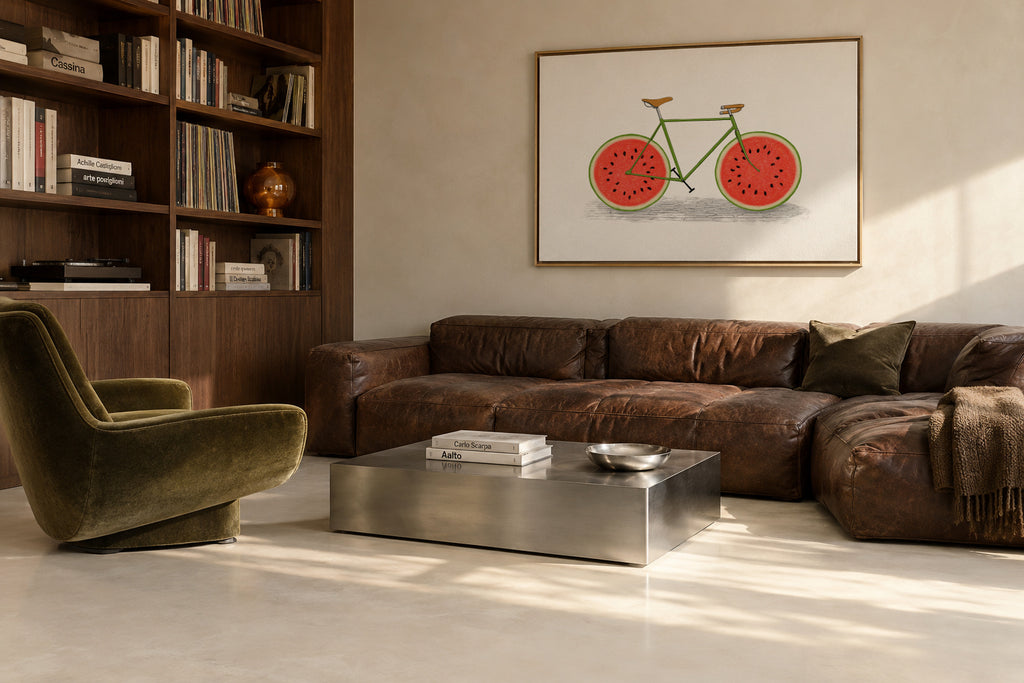 Juicy - Framed canvas in an interior
