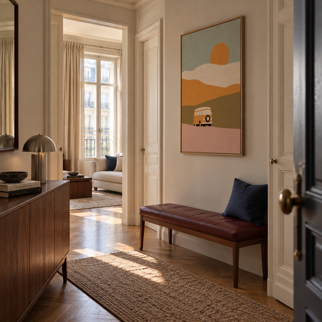 Van - Minimal - Framed canvas in an interior