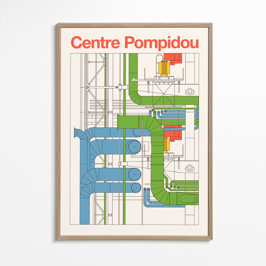 City art Centre Pompidou, architectural diagram