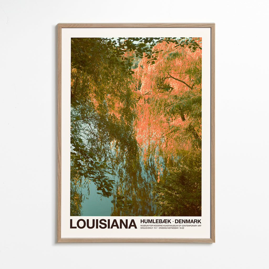Landscape art: lake with soft reflections