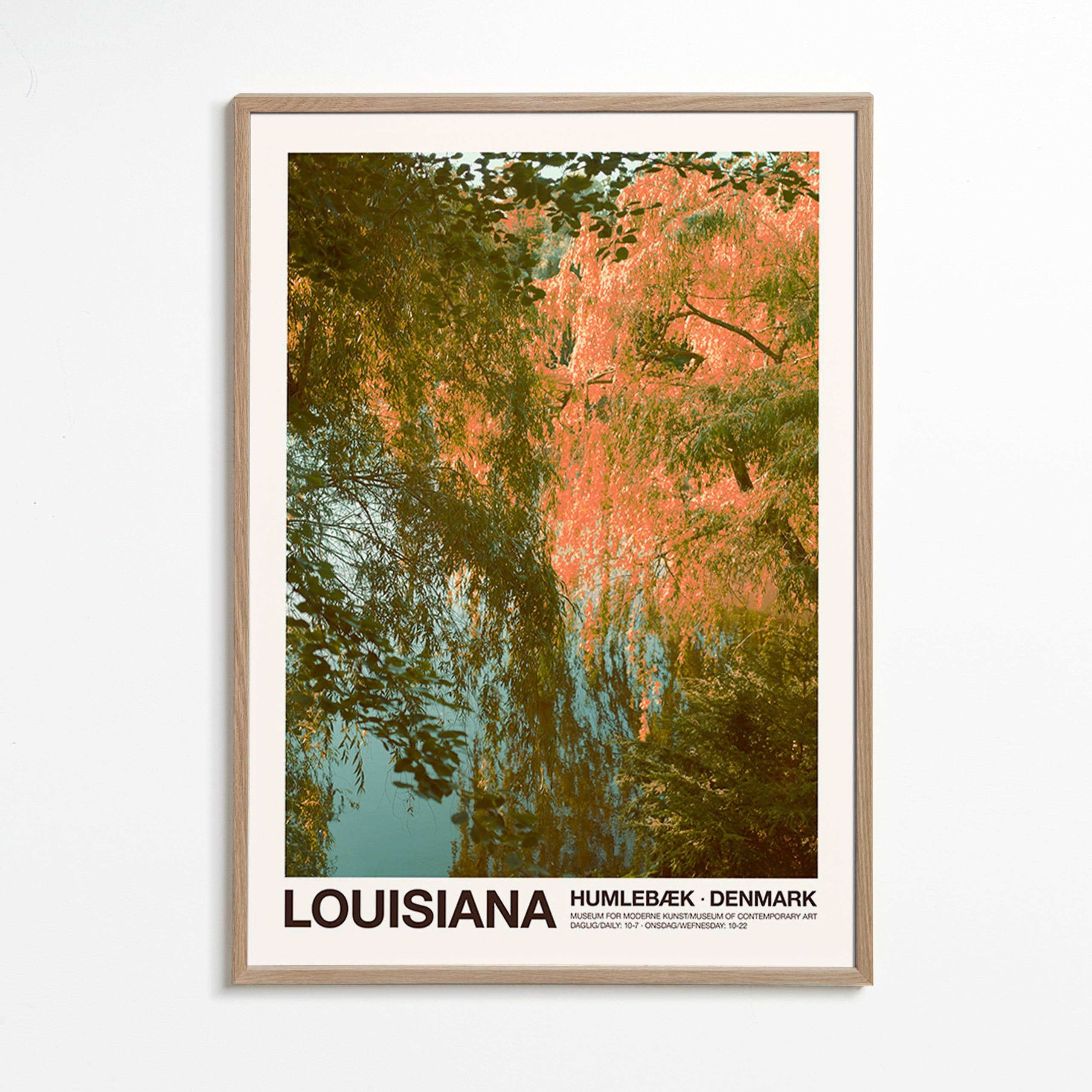 Landscape art: lake with soft reflections
