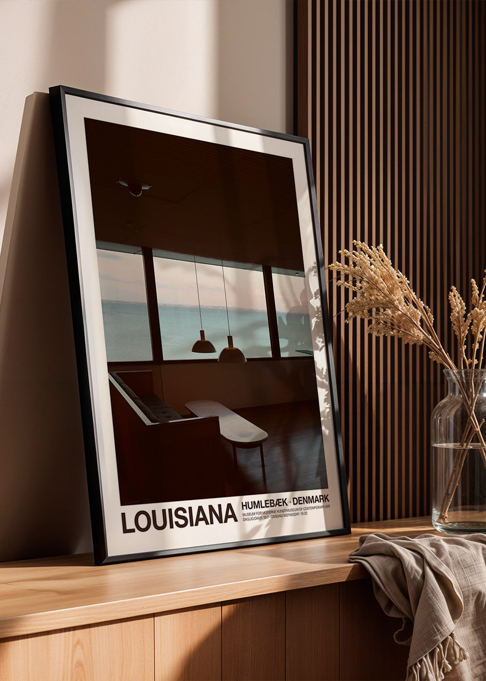 City art: Seaside view from interior
