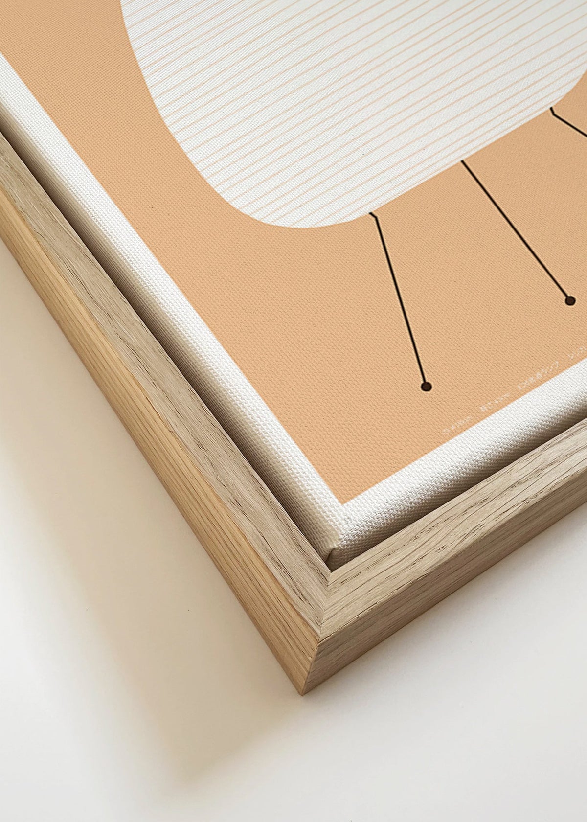 Cuadro minimalista Noguchi lámpara Akari – Canvas detail