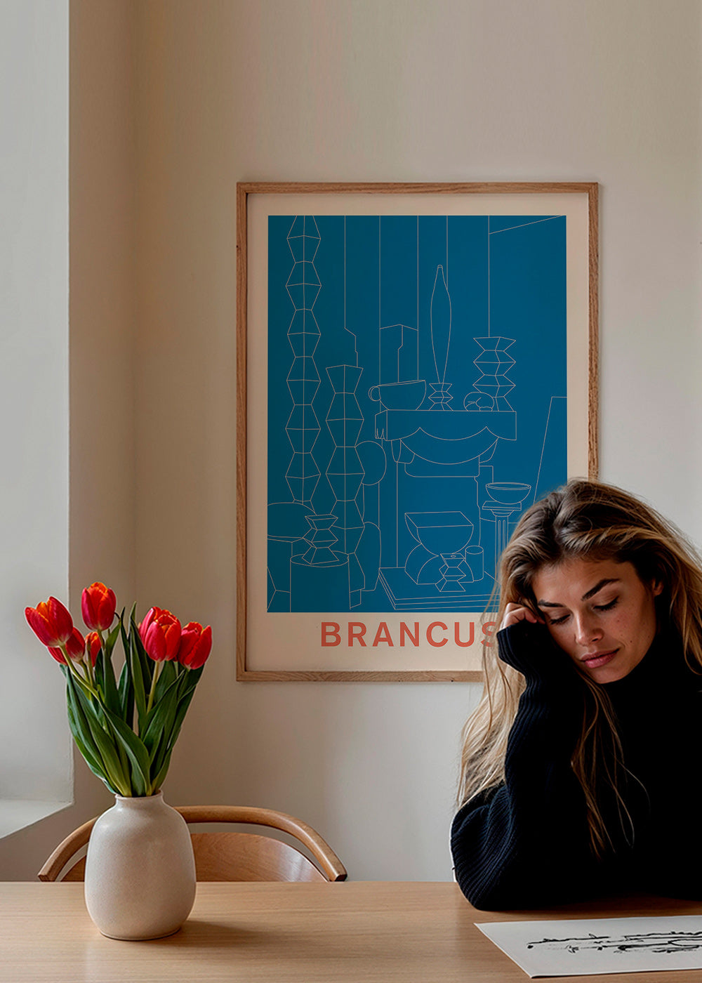 Geometric illustration Brancusi