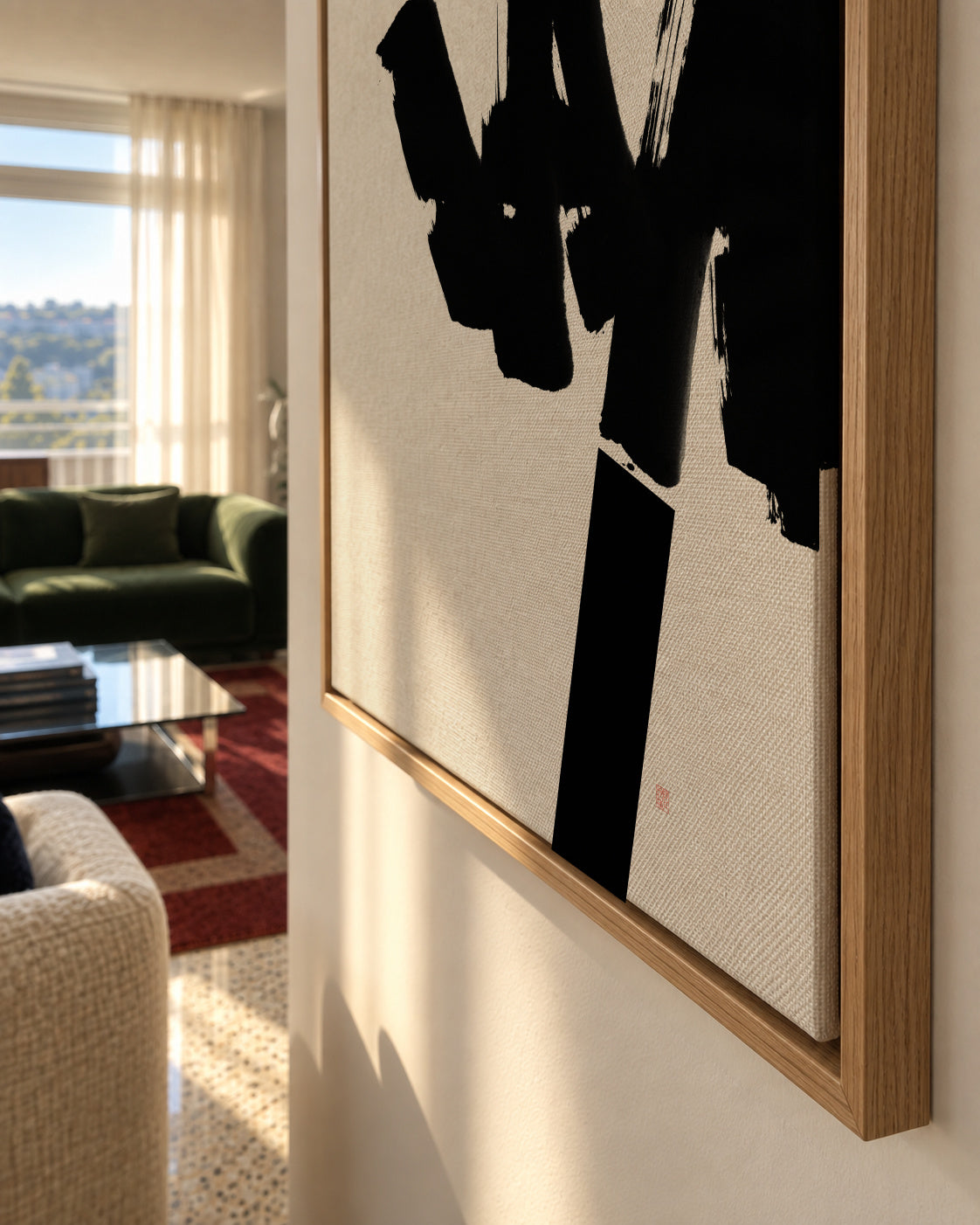 Construction - Framed canvas detail