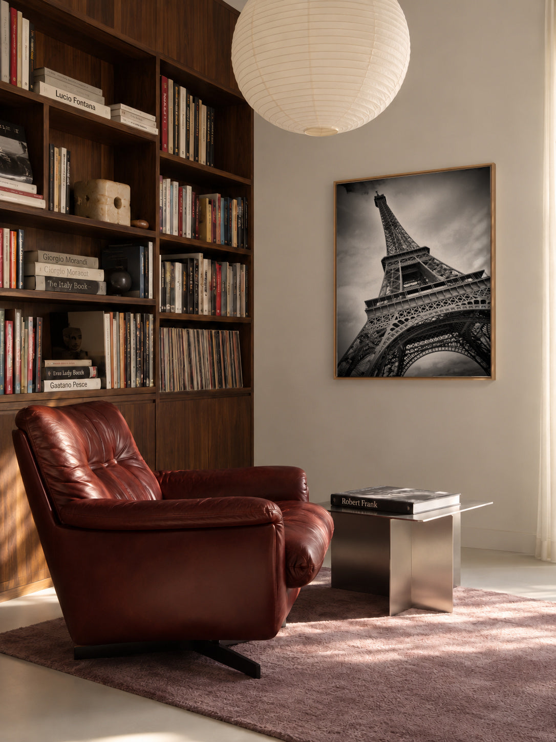 Eiffel Tower DYNAMIC - Framed canvas in an interior