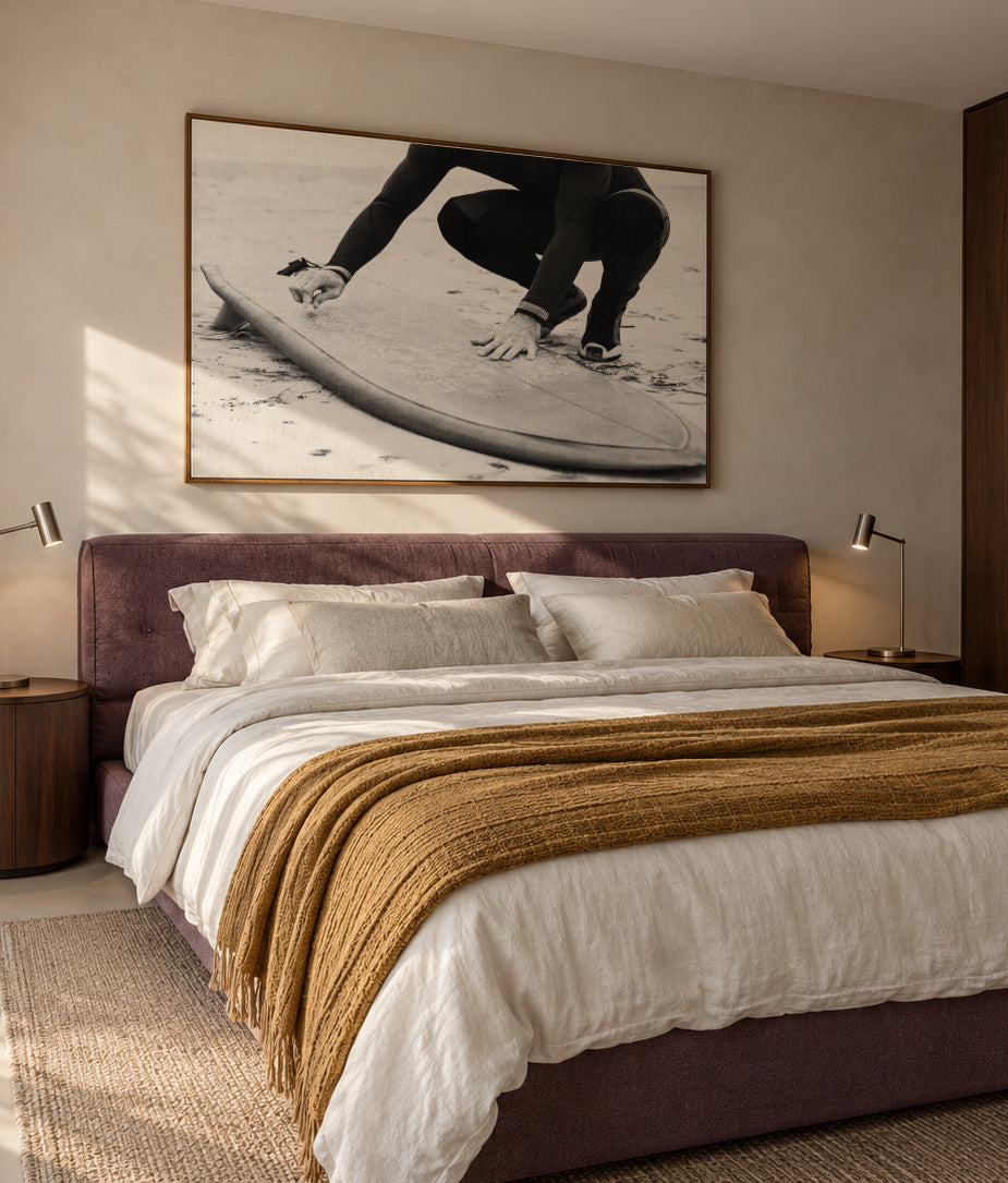 Time To Get Salty 3 - Framed canvas in an interior