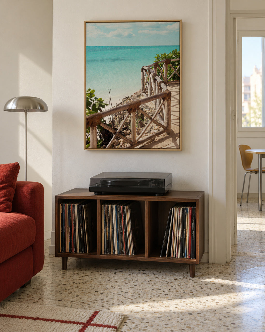 Walk With Me - Framed canvas in an interior