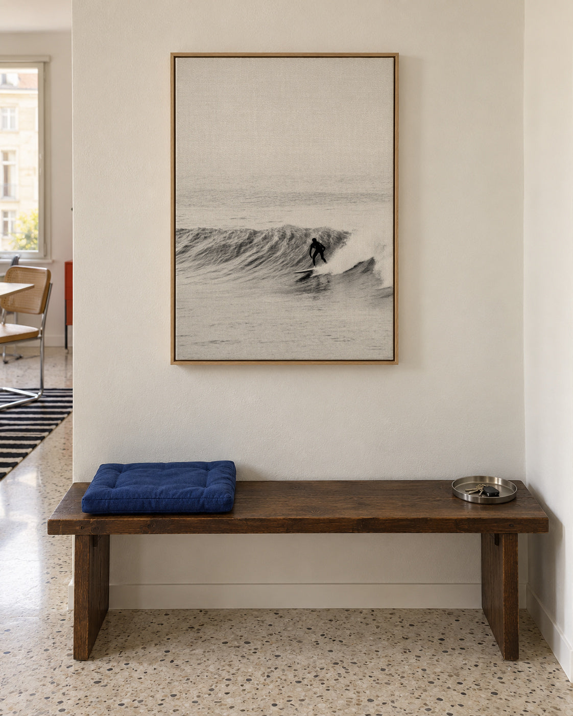 Surf Time - Framed canvas in an interior