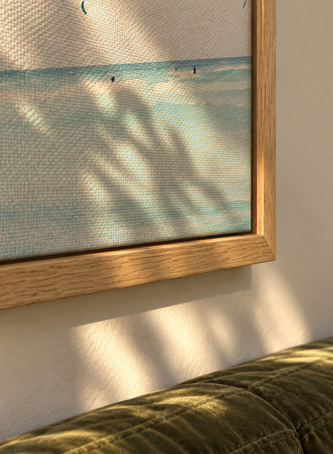 Kite Surfing - Framed canvas detail