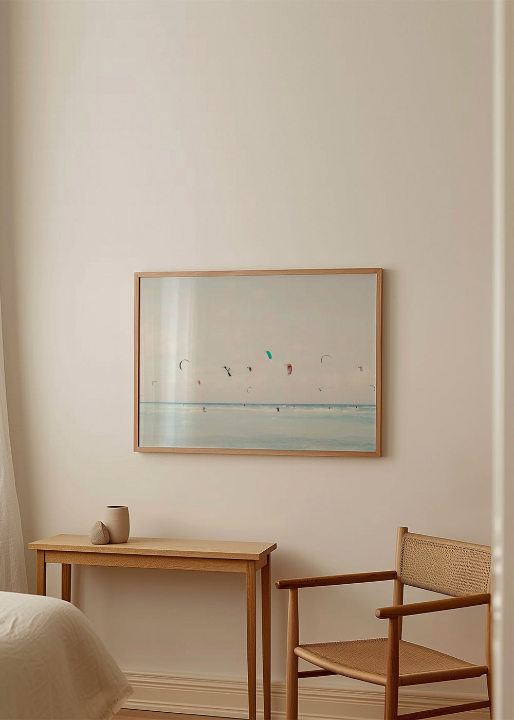 Kite Surfing - Framed poster in an interior