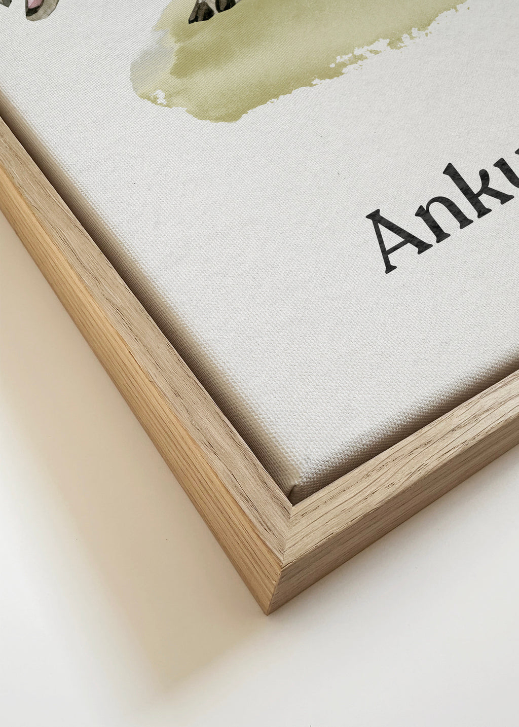 Ankylosaurus - Framed canvas detail