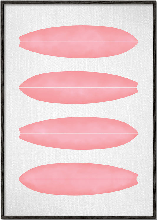 Surfboard in Pink