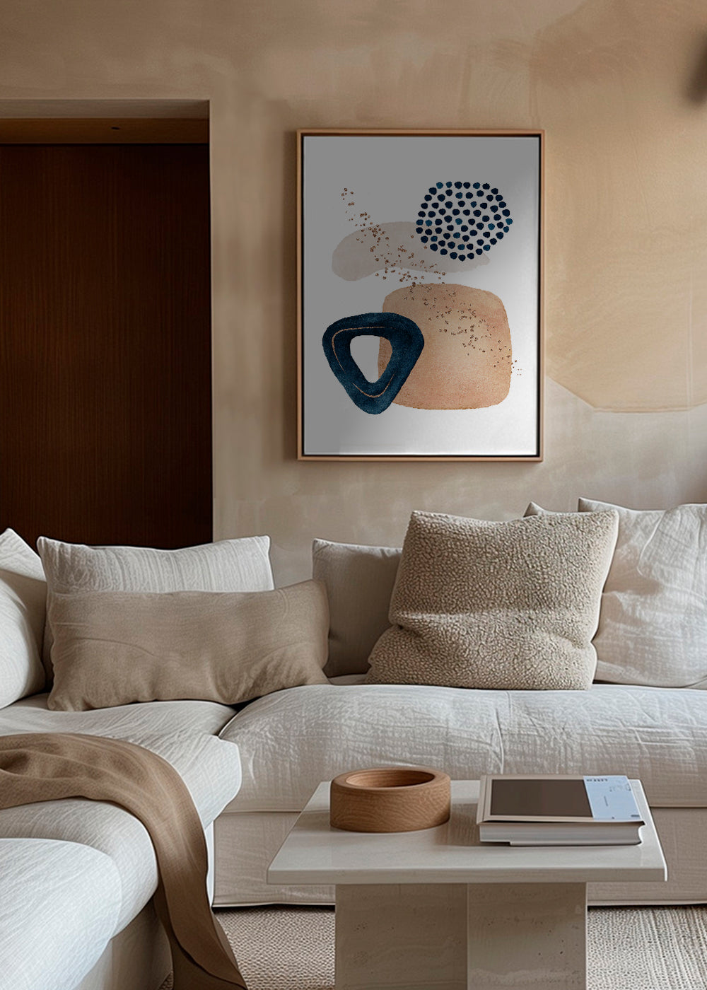 Watercolor Shapes in Navy 3