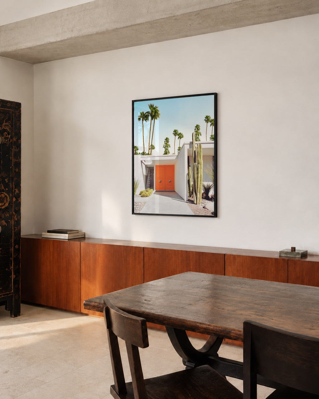Palm Springs California - Framed poster in an interior