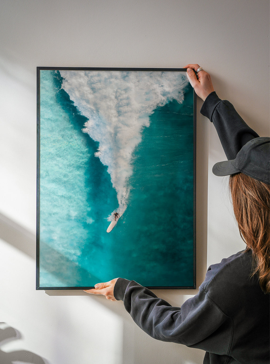 Surf Down - Framed poster detail