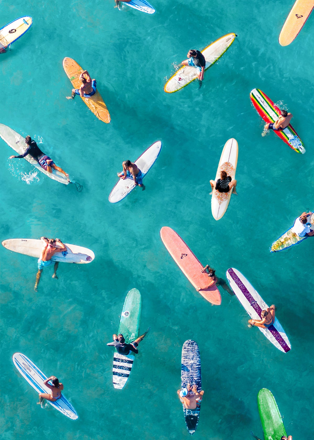 Surfers Traffic Jam - Unframed art print