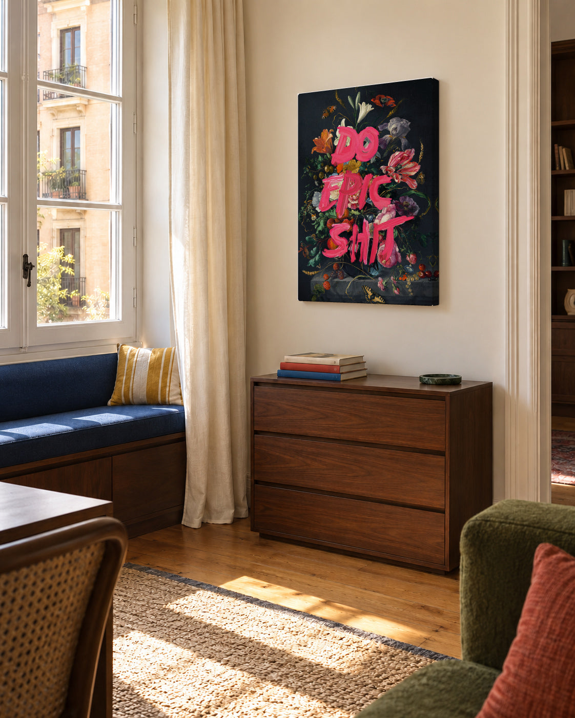 Do Epic Shit - Unframed canvas in an interior