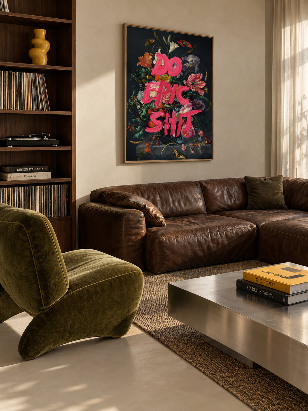 Do Epic Shit - Framed canvas in an interior