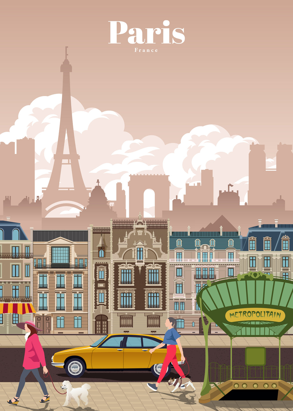 Travel to Paris - Unframed art print