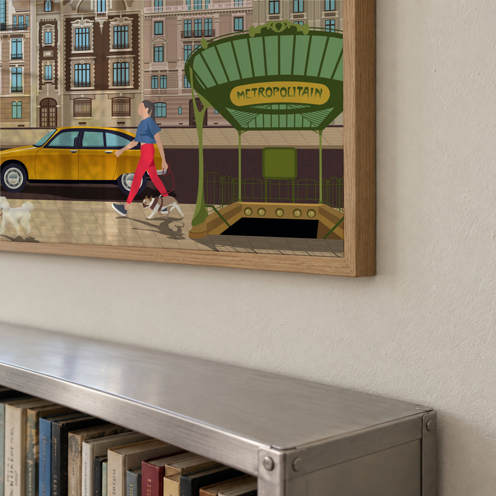 Travel to Paris - Framed poster detail