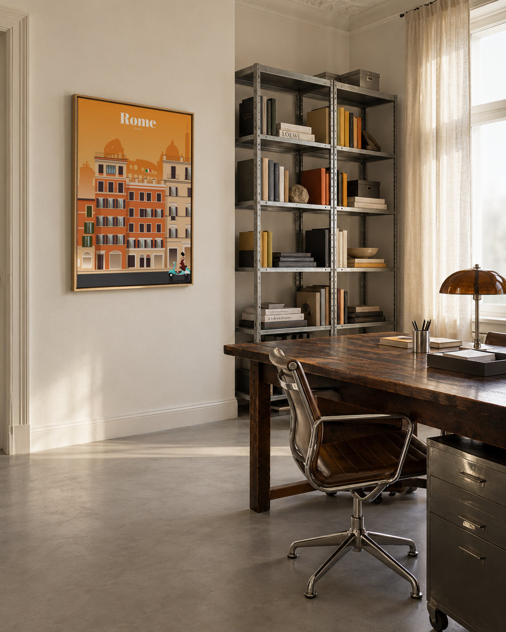 Travel to Rome - Framed canvas in an interior