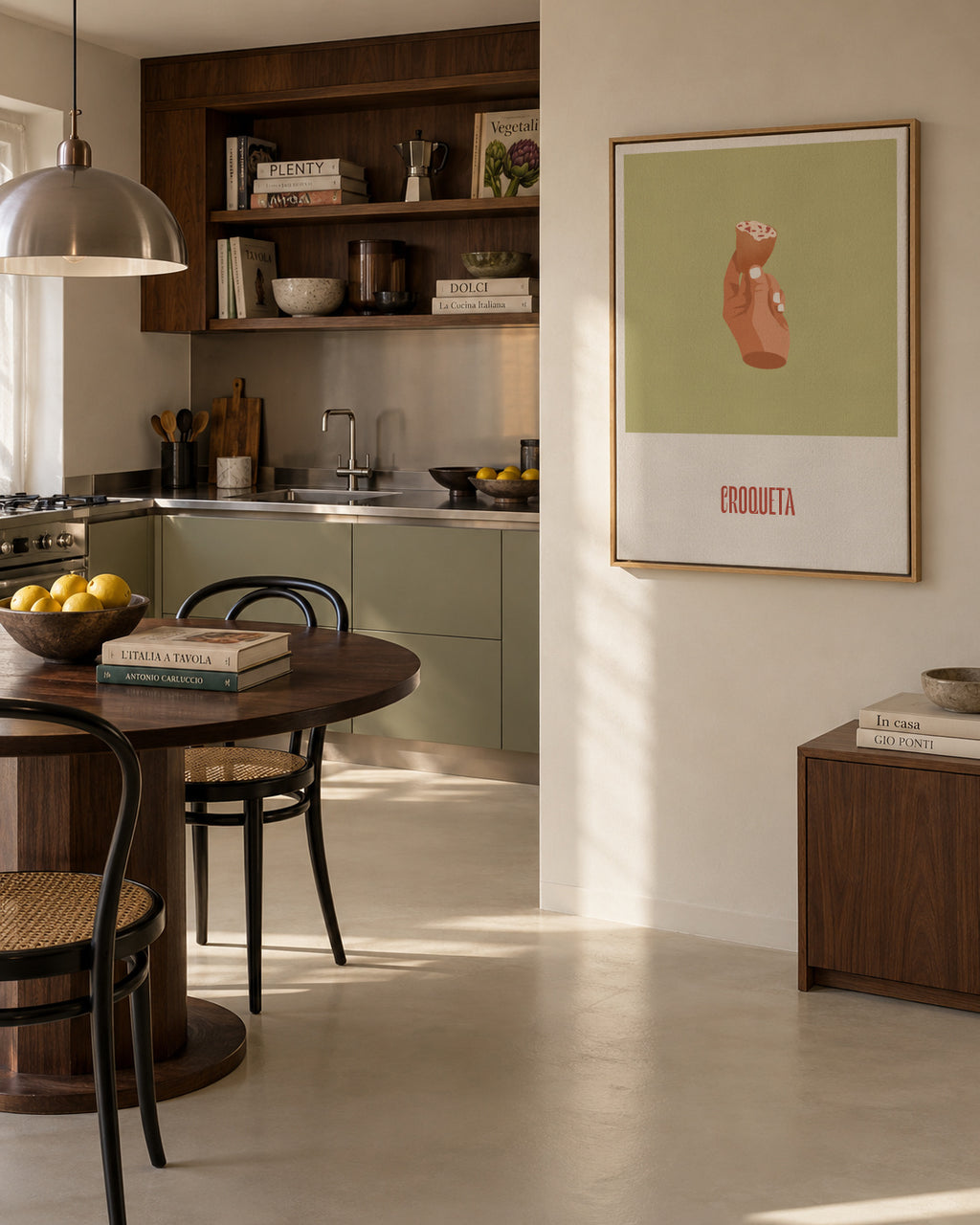 Croqueta - Framed canvas in an interior