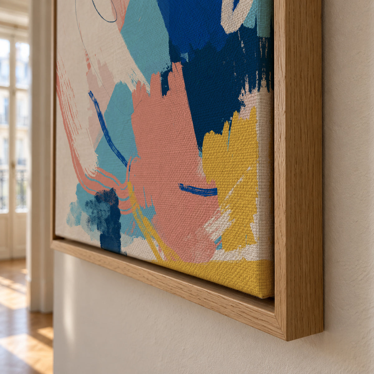 Chalk - Framed canvas detail