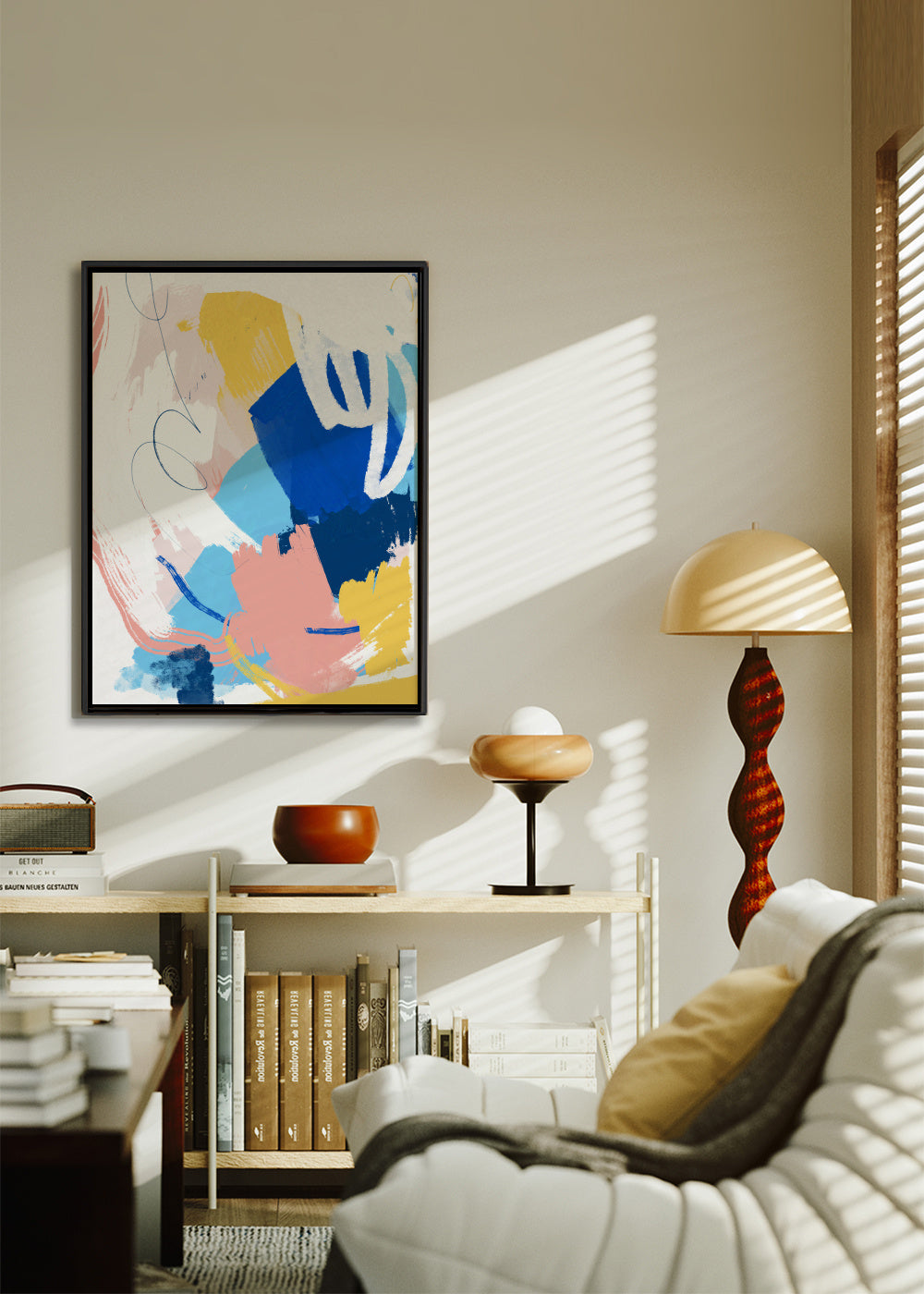Chalk - Framed canvas in an interior