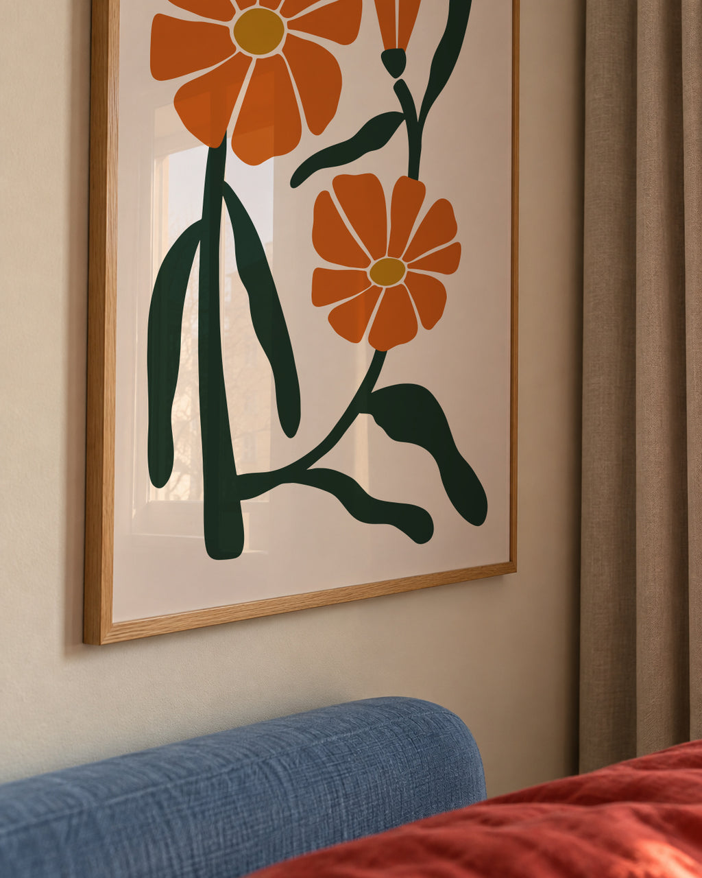 Abstract Flower - Framed poster detail