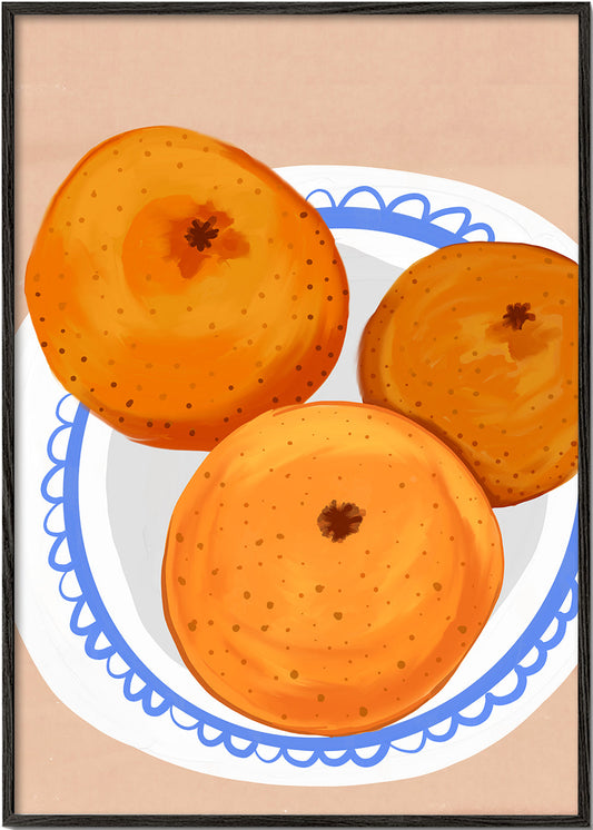 Oranges on a Plate
