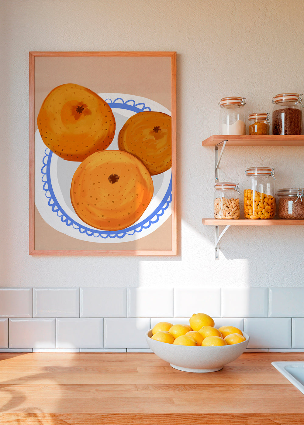 Oranges on a Plate