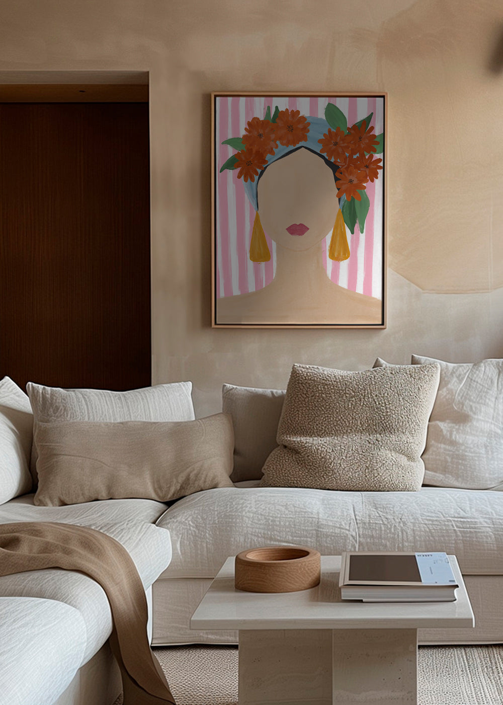 Frida Vibes Woman Portrait