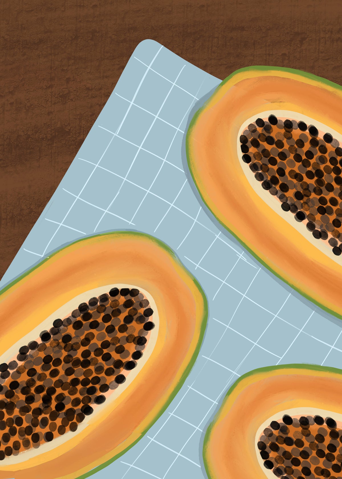 Savoring Papaya - Unframed art print